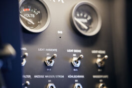 Close Up of Controls in a Camping Van at Custom Bus Fahrzeugbau GmbH & Co. KG Photo by Alex Sobotta Alex Sobotta Fotograf