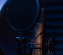 Mikrofon im Studio von Phil Phanatic. Alex Sobotta Fotograf